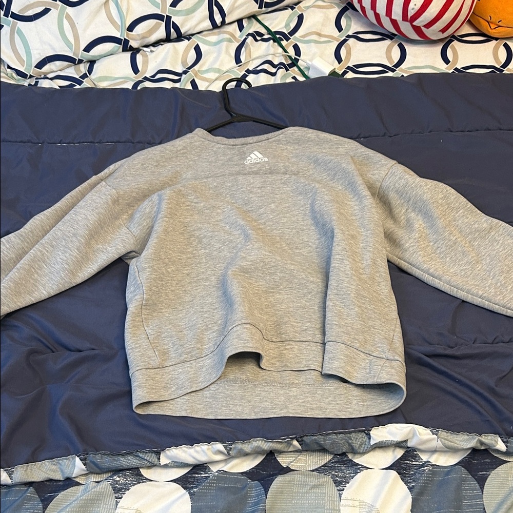 Adidas Heather Gray Crewneck Sweatshirt
